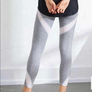 Aerie move gray and white workout leggings